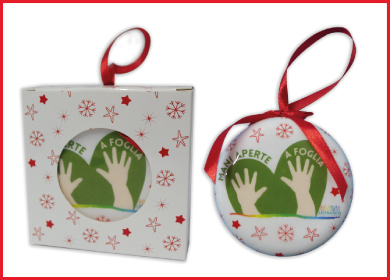 PALLINE DI NATALE FLAT DECOUPAGE