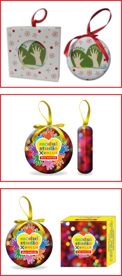 PALLINE DI NATALE FLAT DECOUPAGE